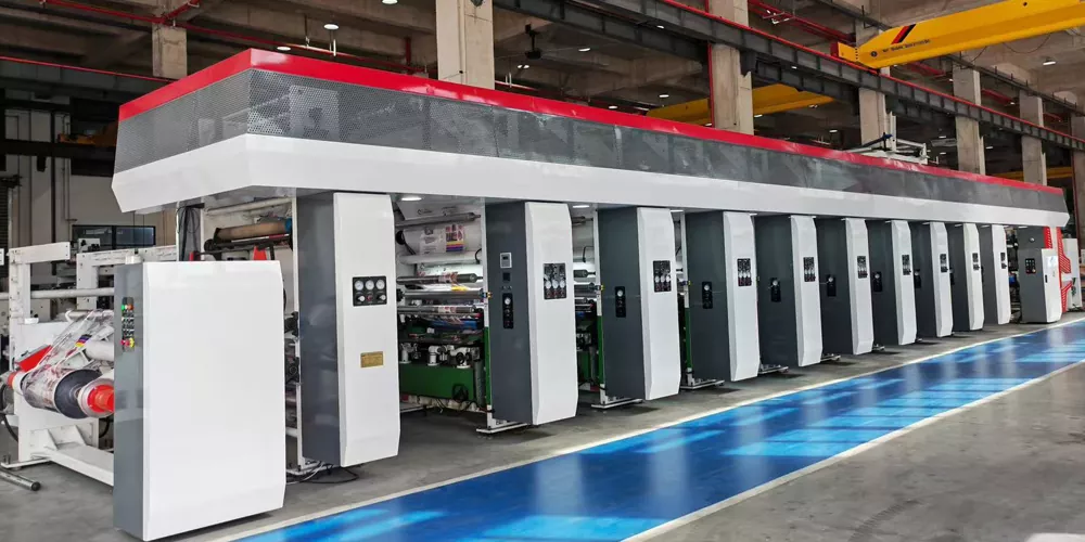 High-speed Computerized Color Register Rotogravure Press