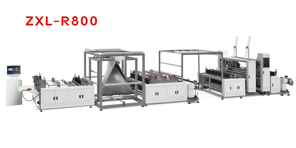 Non Woven Storage Box Making Machine with Online Handle Attaching