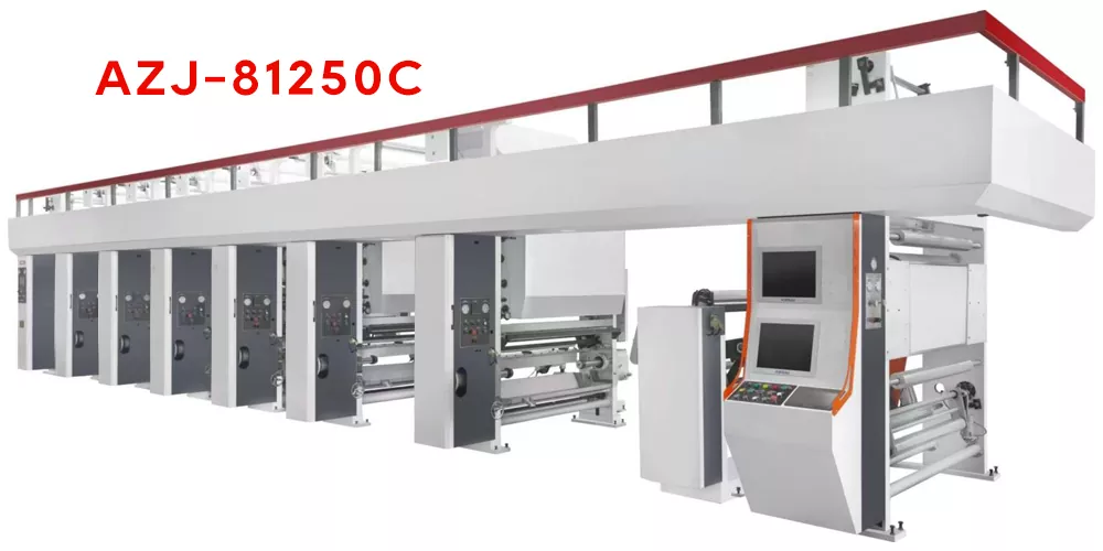 Electronic shaft system Computerized and ColorsRegister Rotogravure Printing Machine