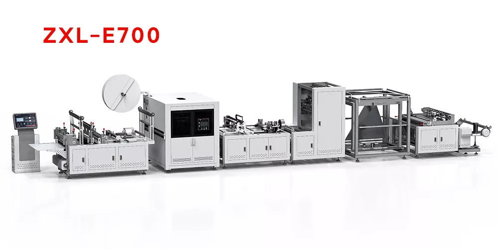 Ulrta Non-Woven Box Bag Making Machine With Online Handle Attaching